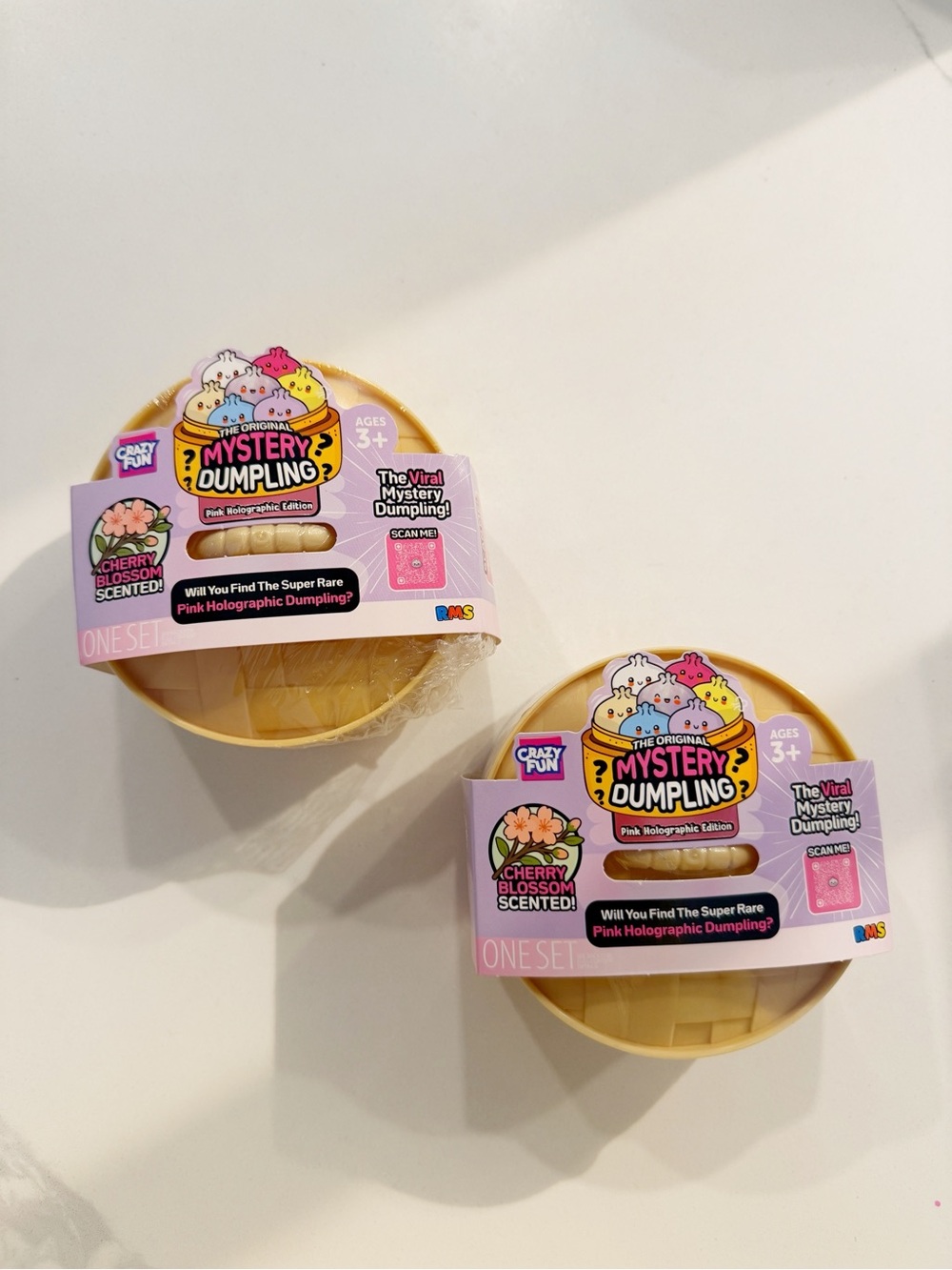 RARE RMS Cherry Blossom Scented Mystery Dumpling 🌸 Pink Holographic Bundle of 2